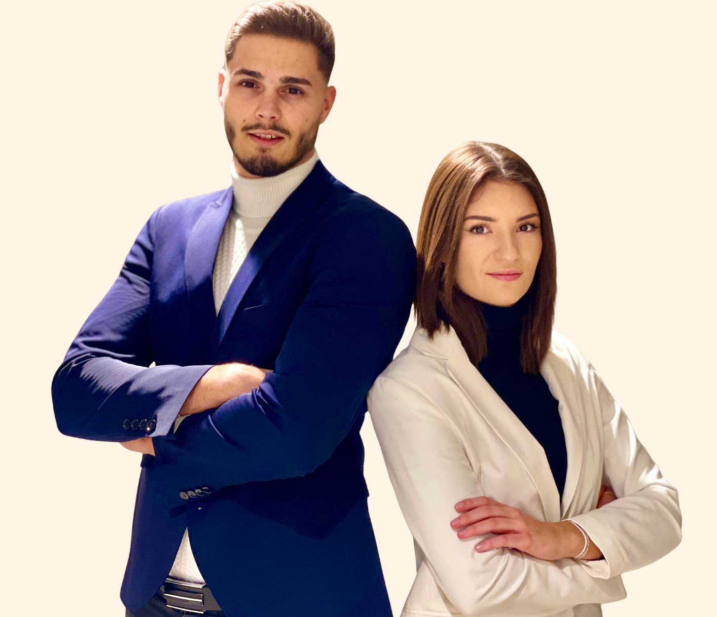 Luan Franc und Nathalie Budras, die Gründer von BoomBiza